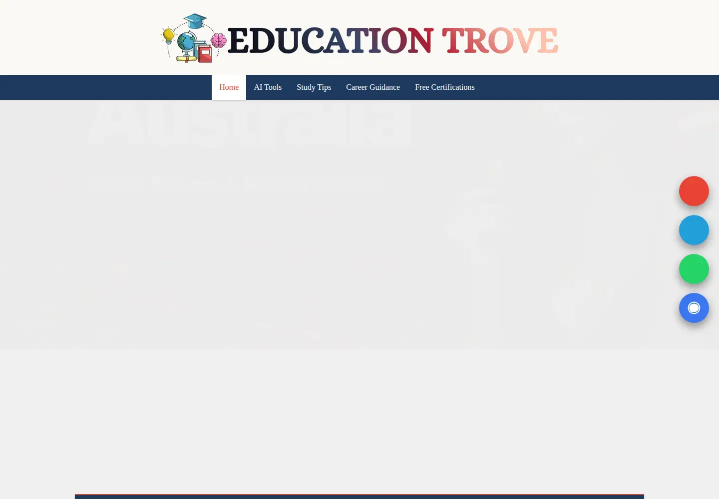 Screenshot of educationtrove.com