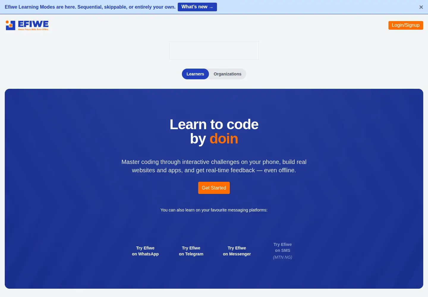 Screenshot of efiwe.com