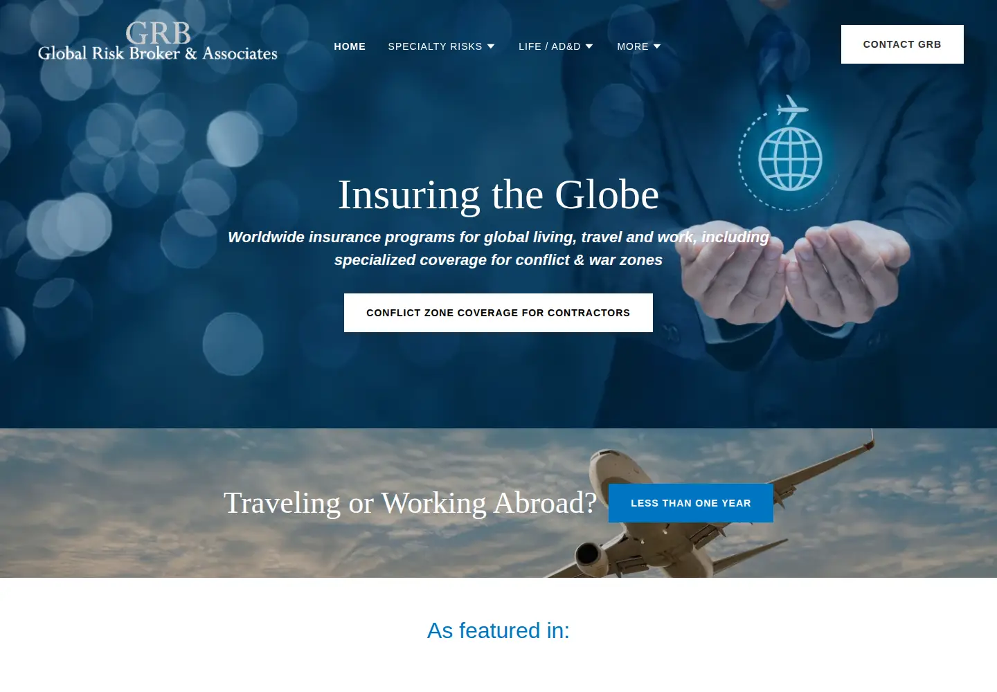 Captured homepage of eglobalhealth.com in the current scan