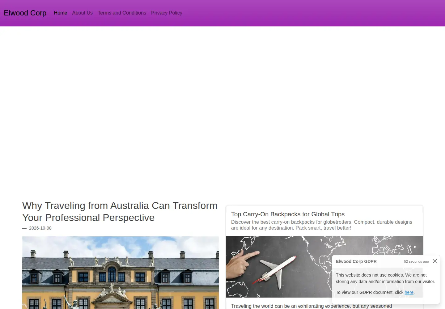 Screenshot of elwoodcorp.com