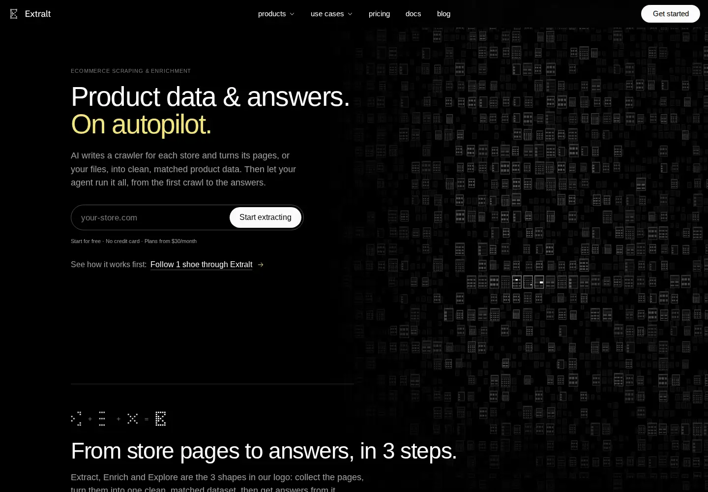 Screenshot of extralt.com
