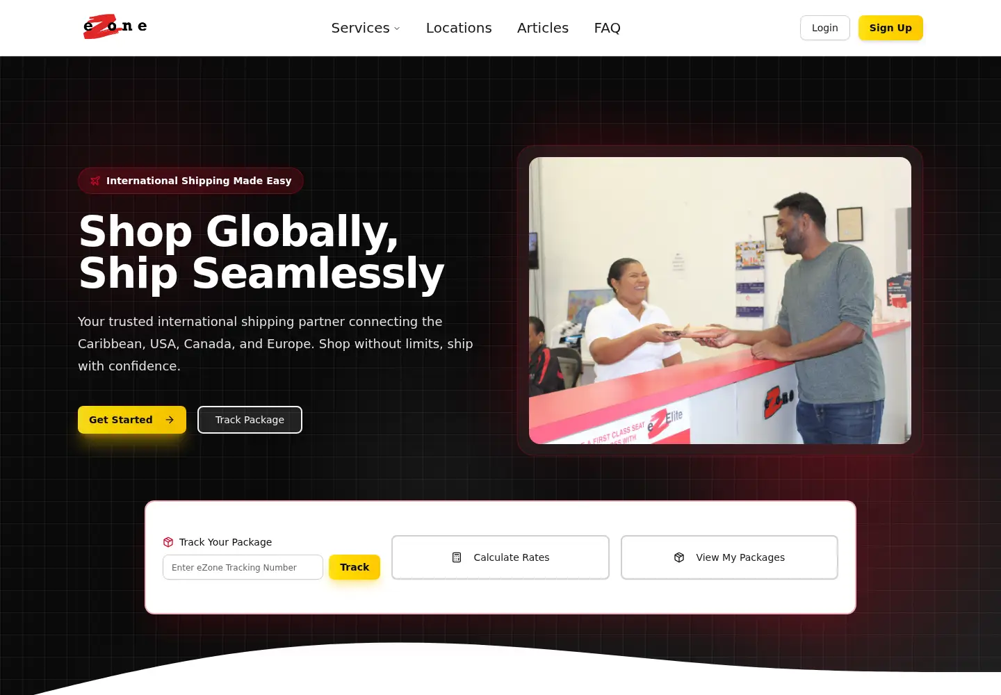 Screenshot of getezone.com