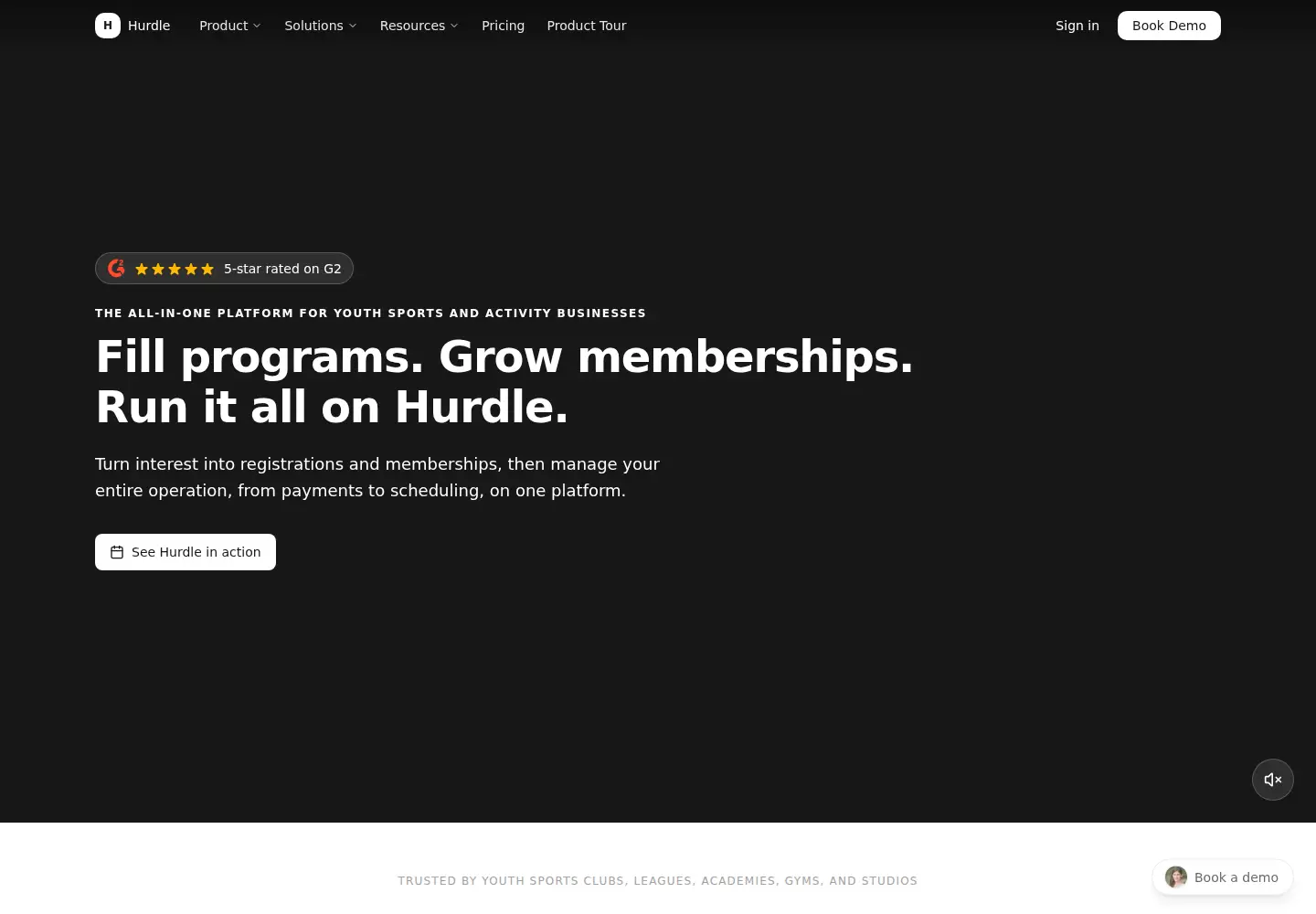Screenshot of gohurdle.com