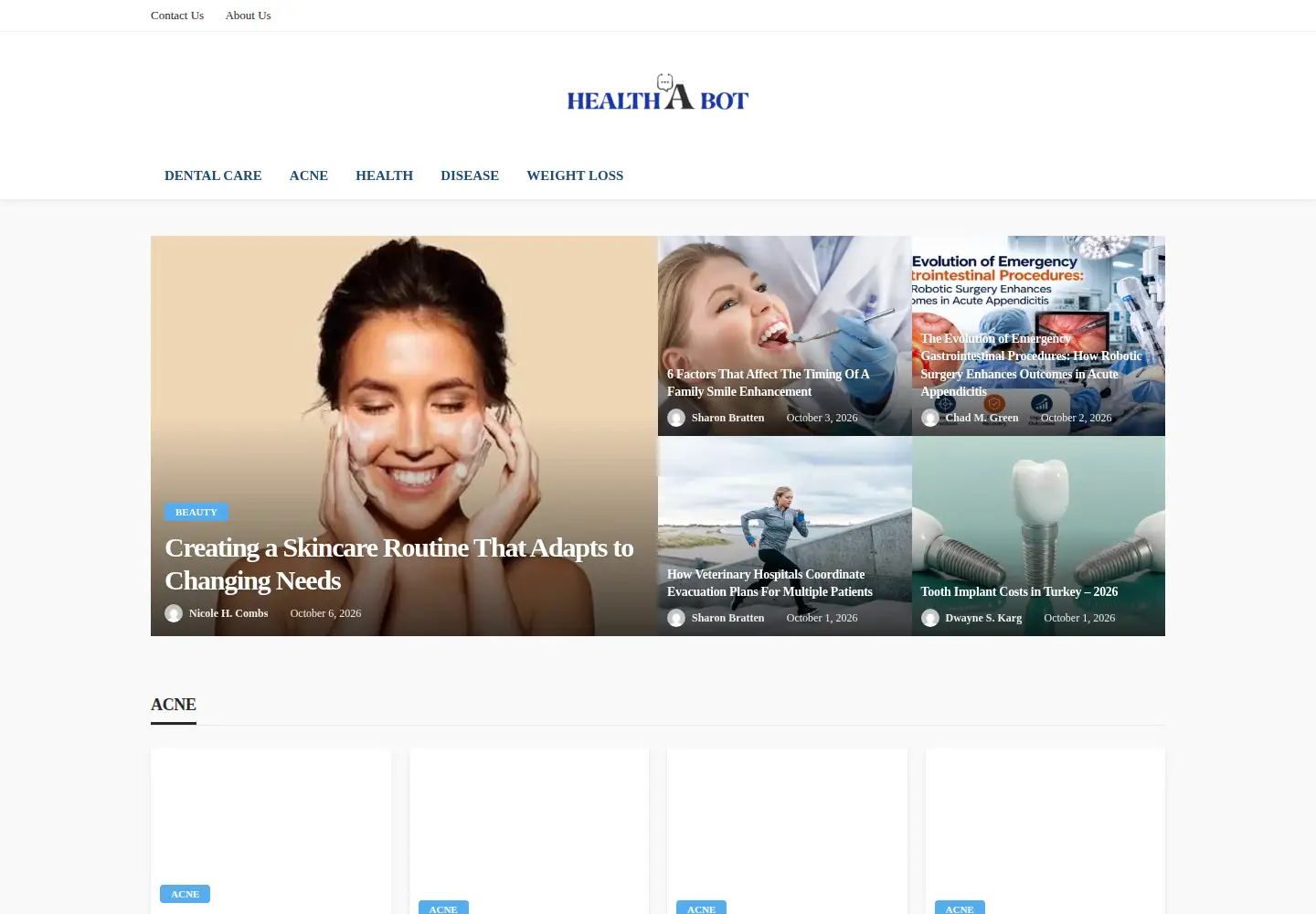 Screenshot of healthabot.com