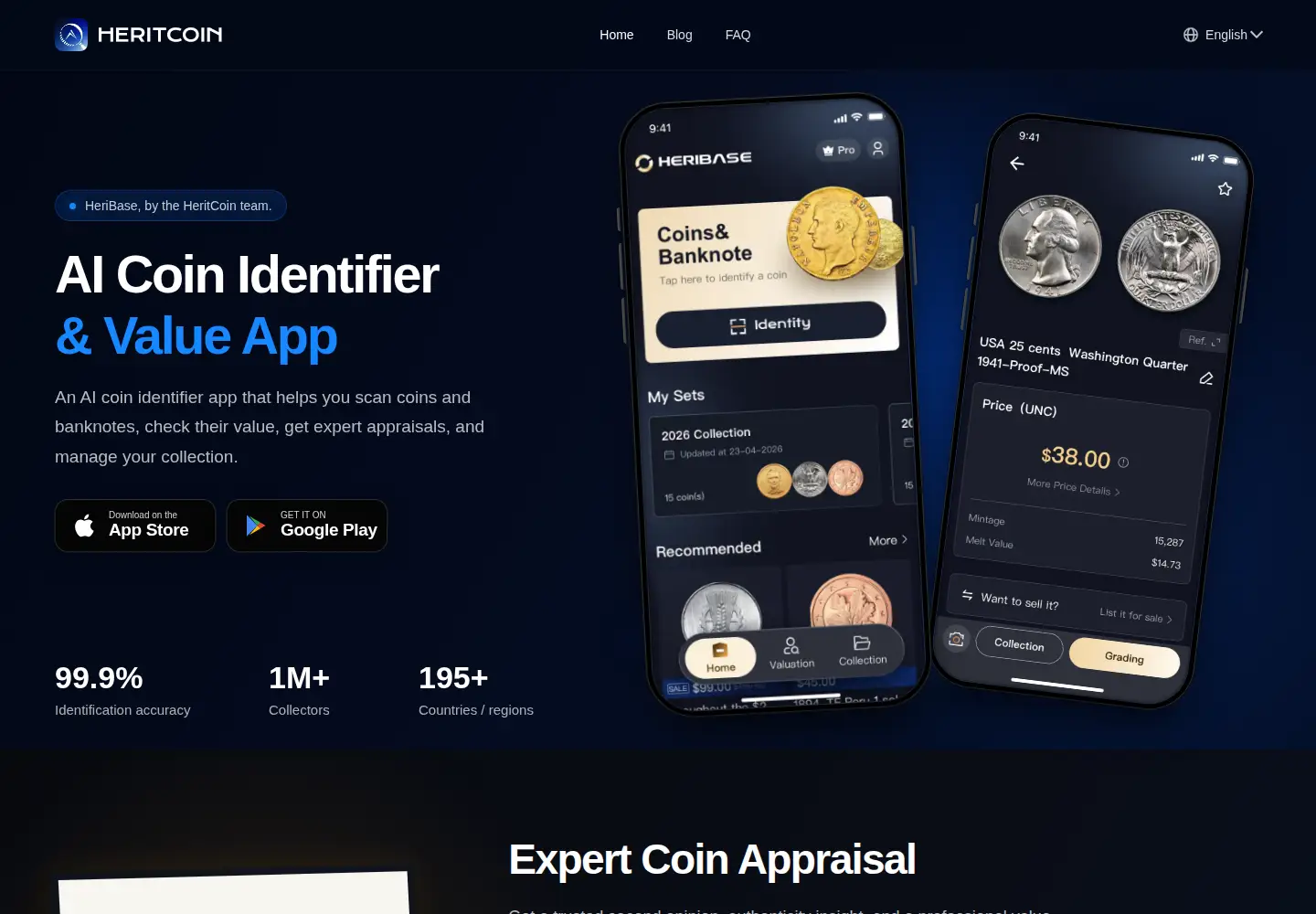 Screenshot of heritcoin.com