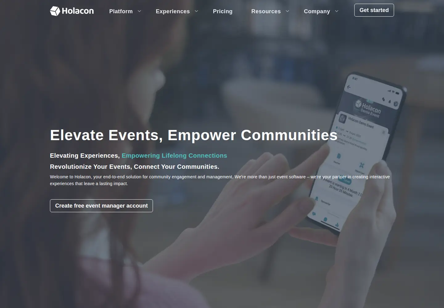 Screenshot of holacon.com