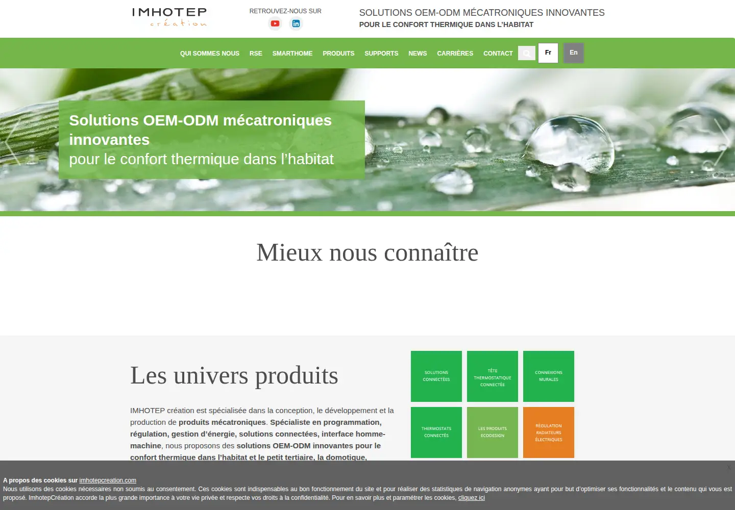 Screenshot of imhotepcreation.com