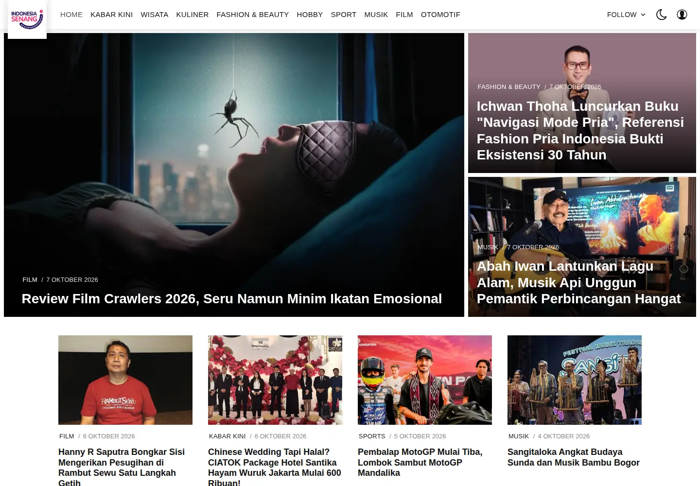 Screenshot of indonesiasenang.com
