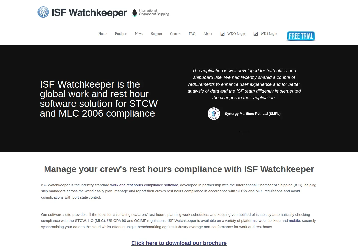 Screenshot of isfwatchkeeper.com
