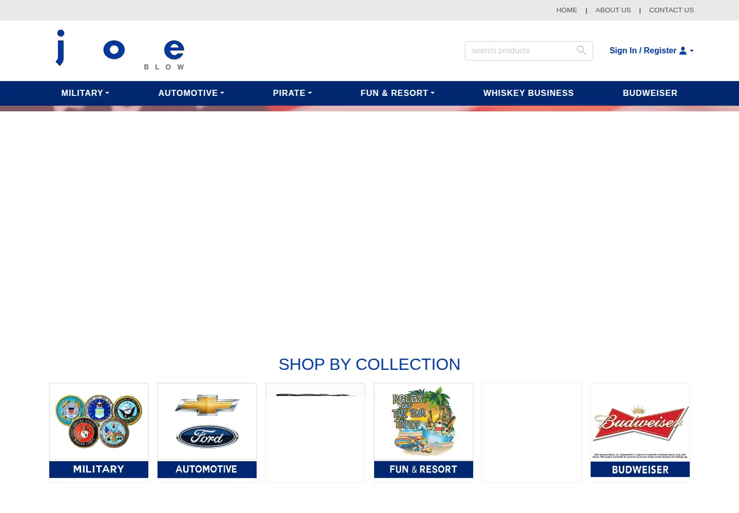 Captured homepage of joeblow.com in the current scan