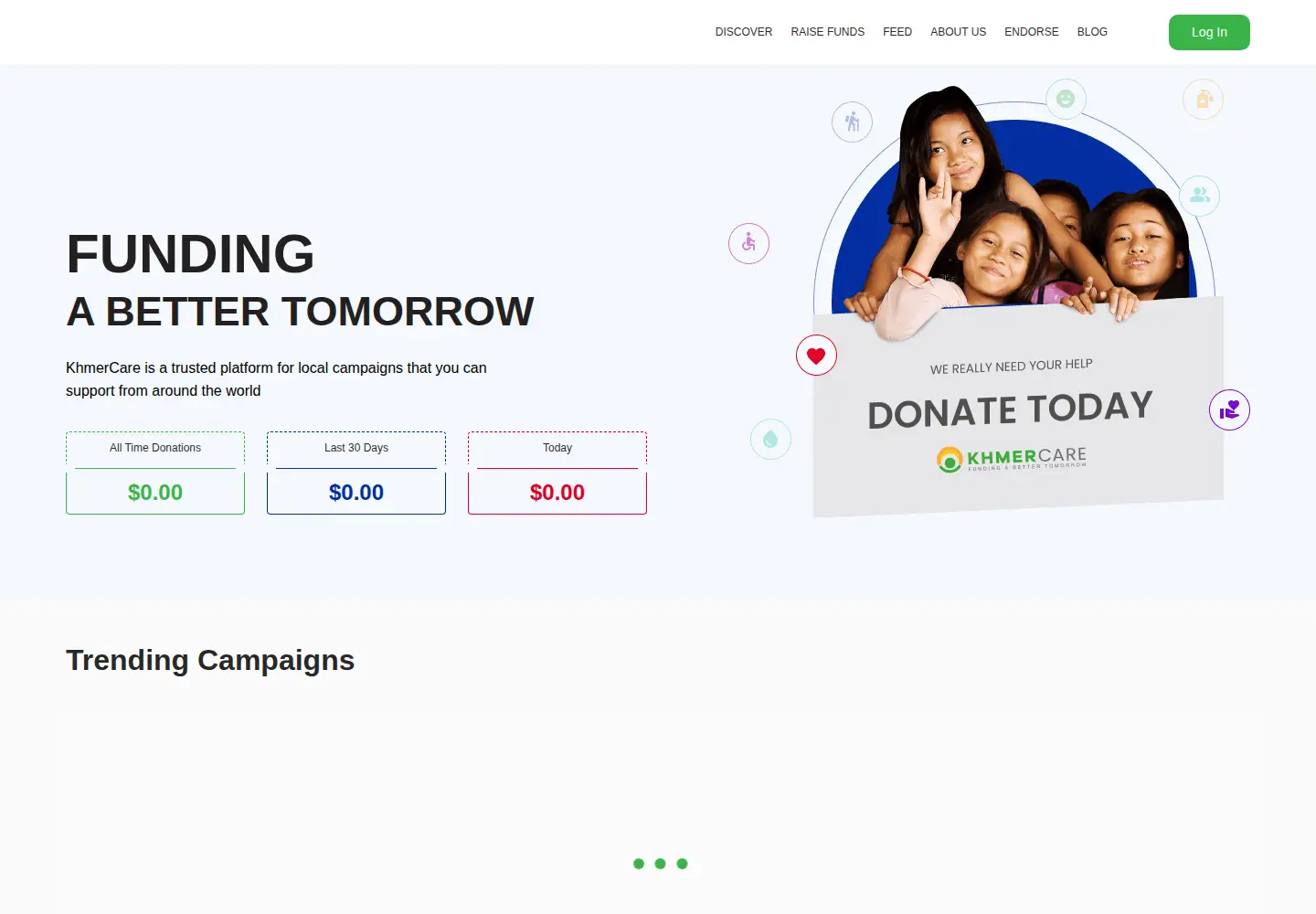 Screenshot of khmercare.com