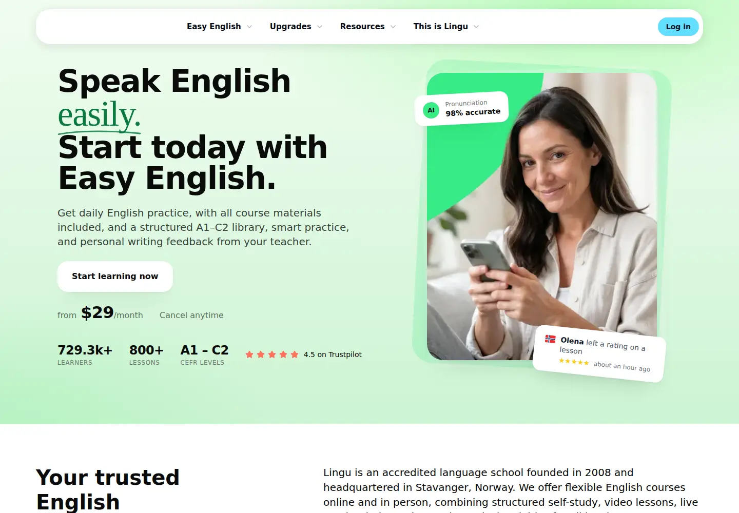Screenshot of lingu.com