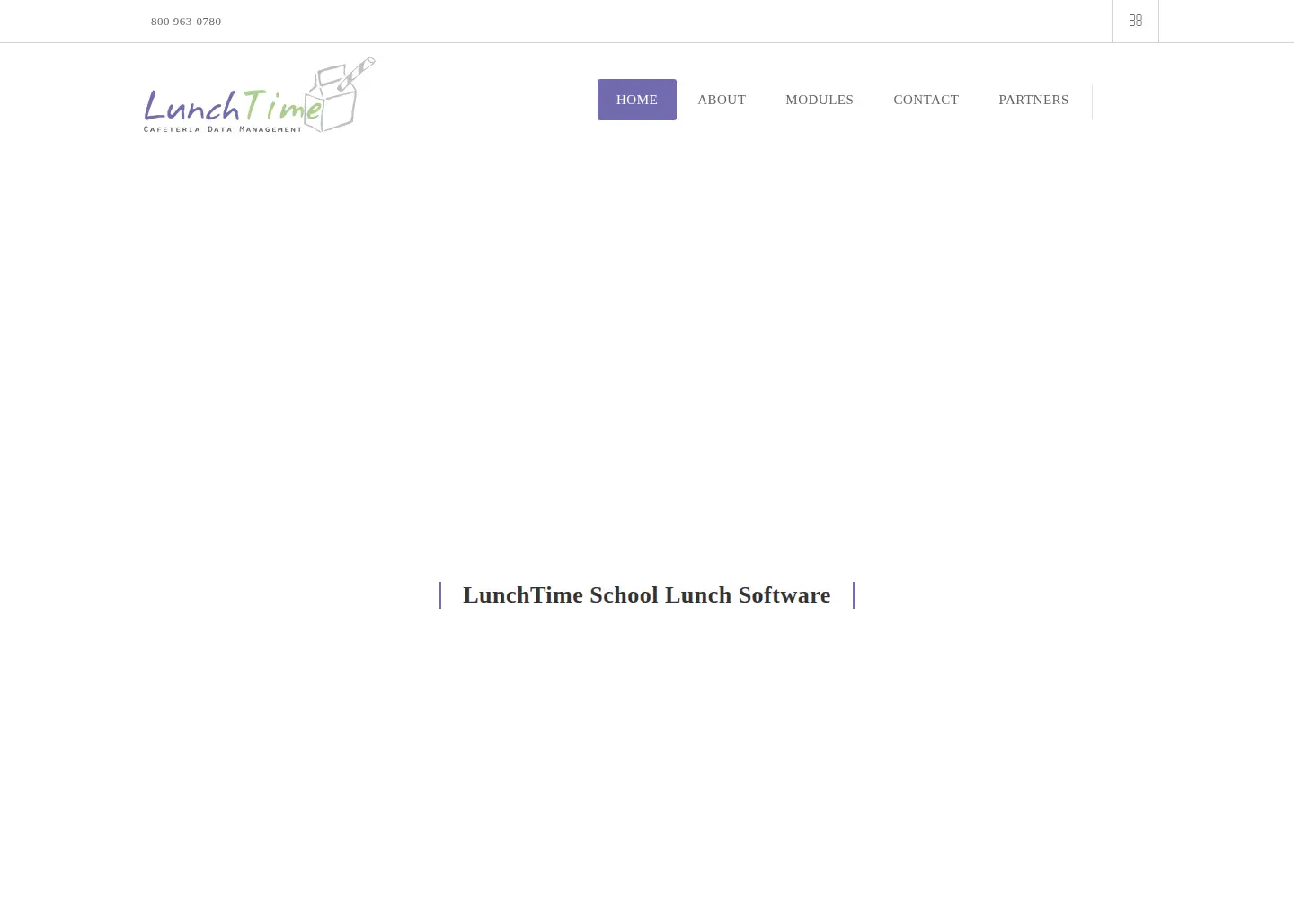 Captured homepage of lunchtimesoftware.com in the current scan