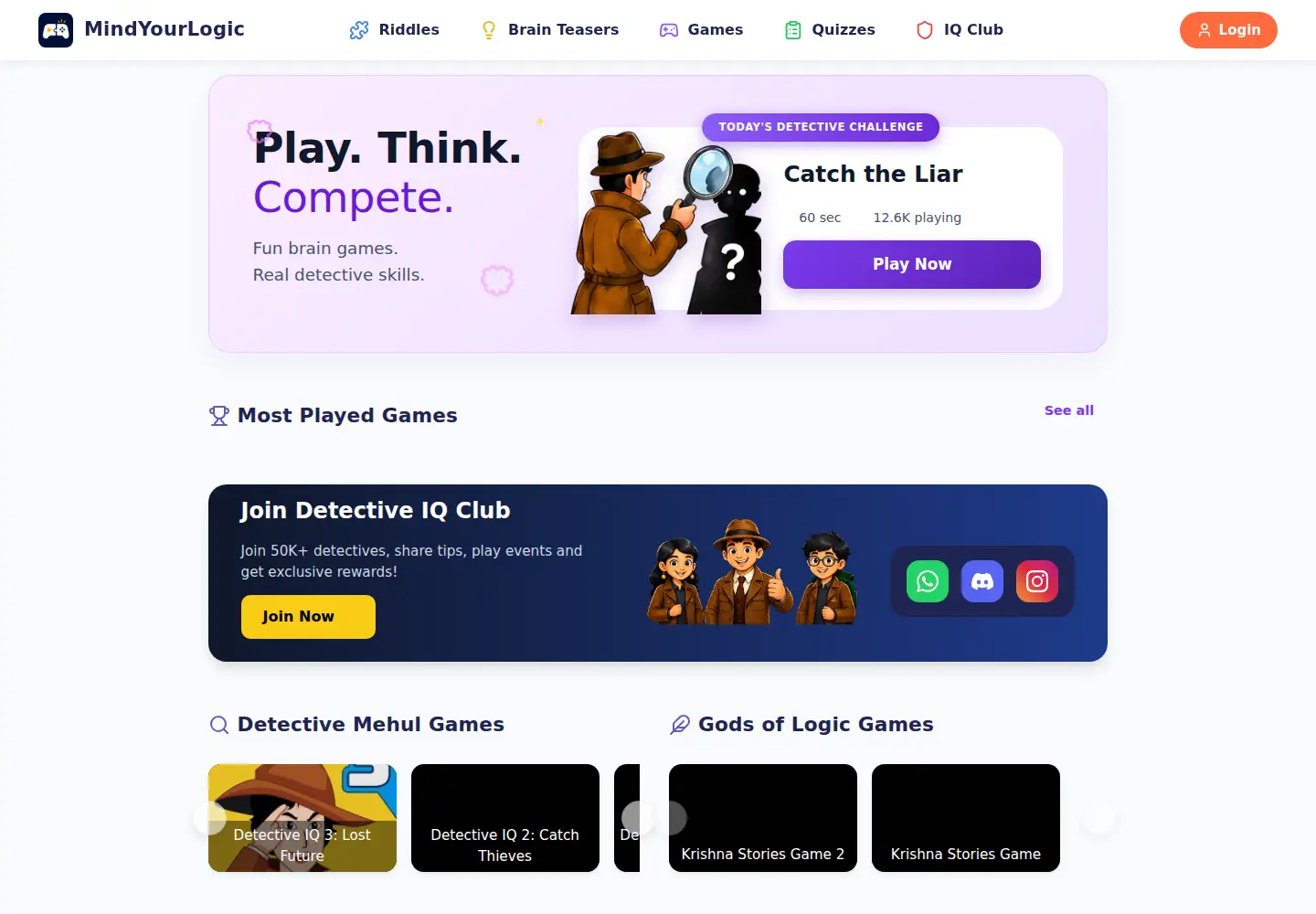 Screenshot of mindyourlogic.com
