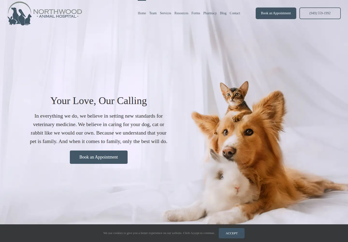 Screenshot of northwoodanimal.com
