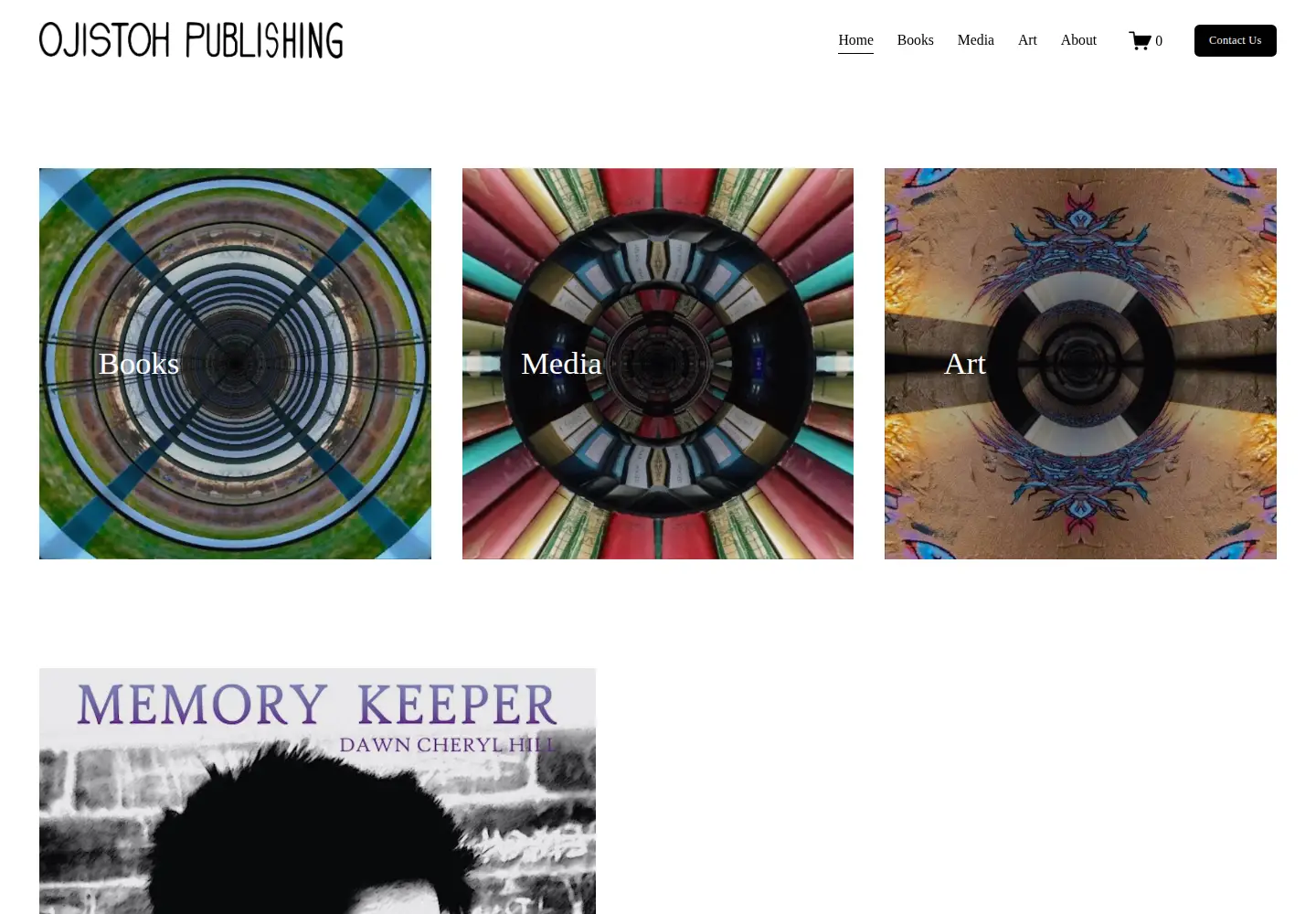 Captured homepage of ojistohpublishing.com in the current scan
