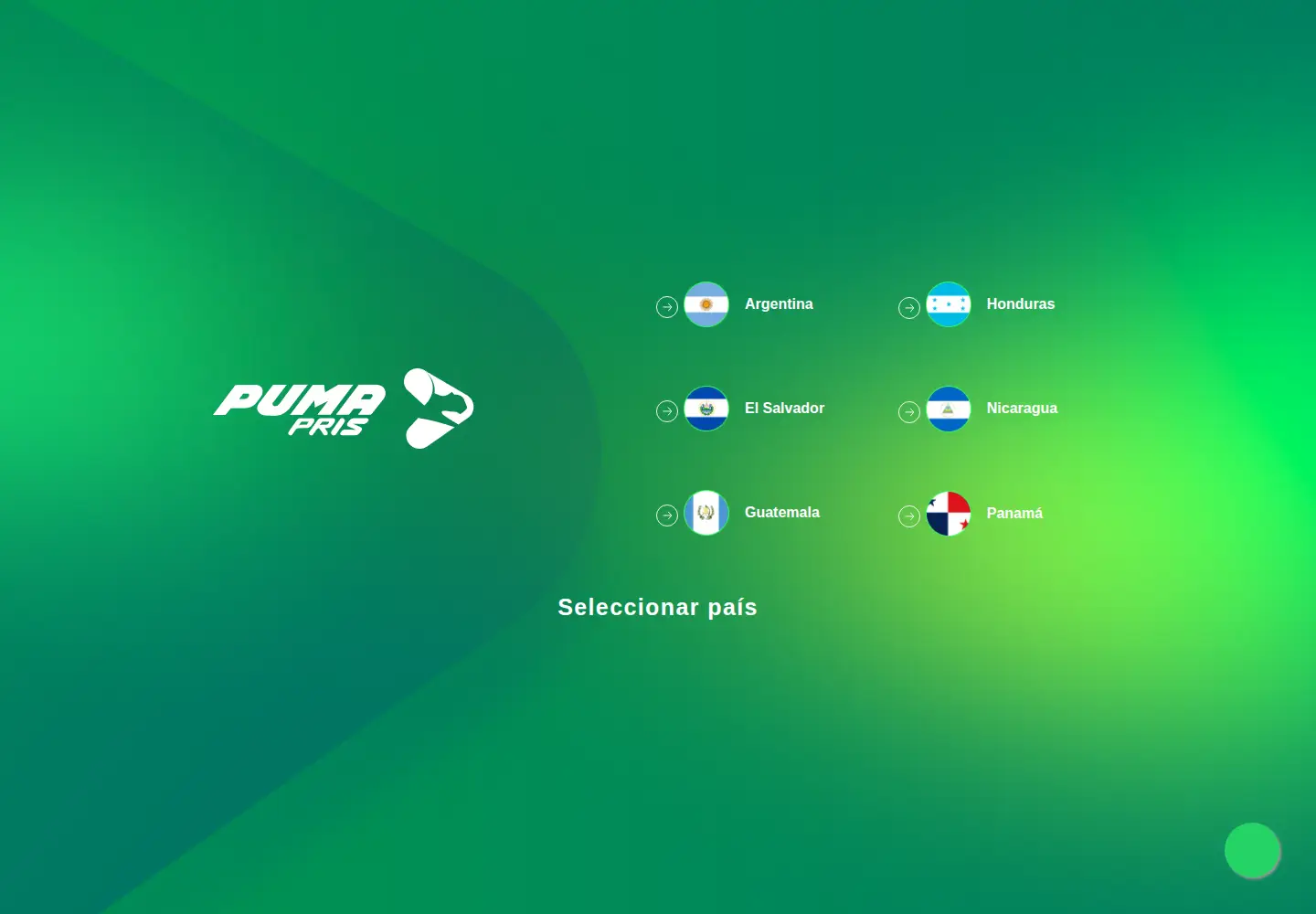Screenshot of pumapris.com