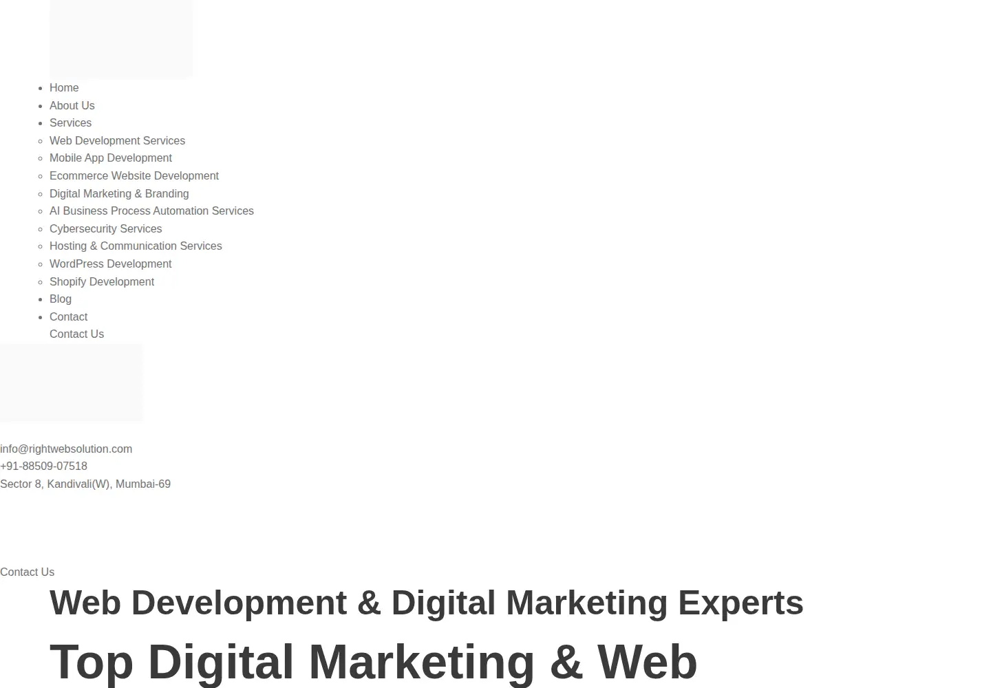 Screenshot of rightwebsolution.com