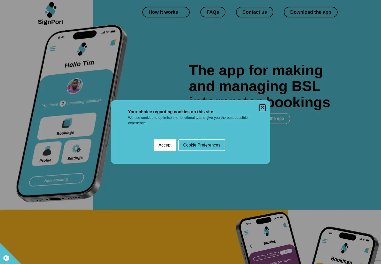 Screenshot of signport.com