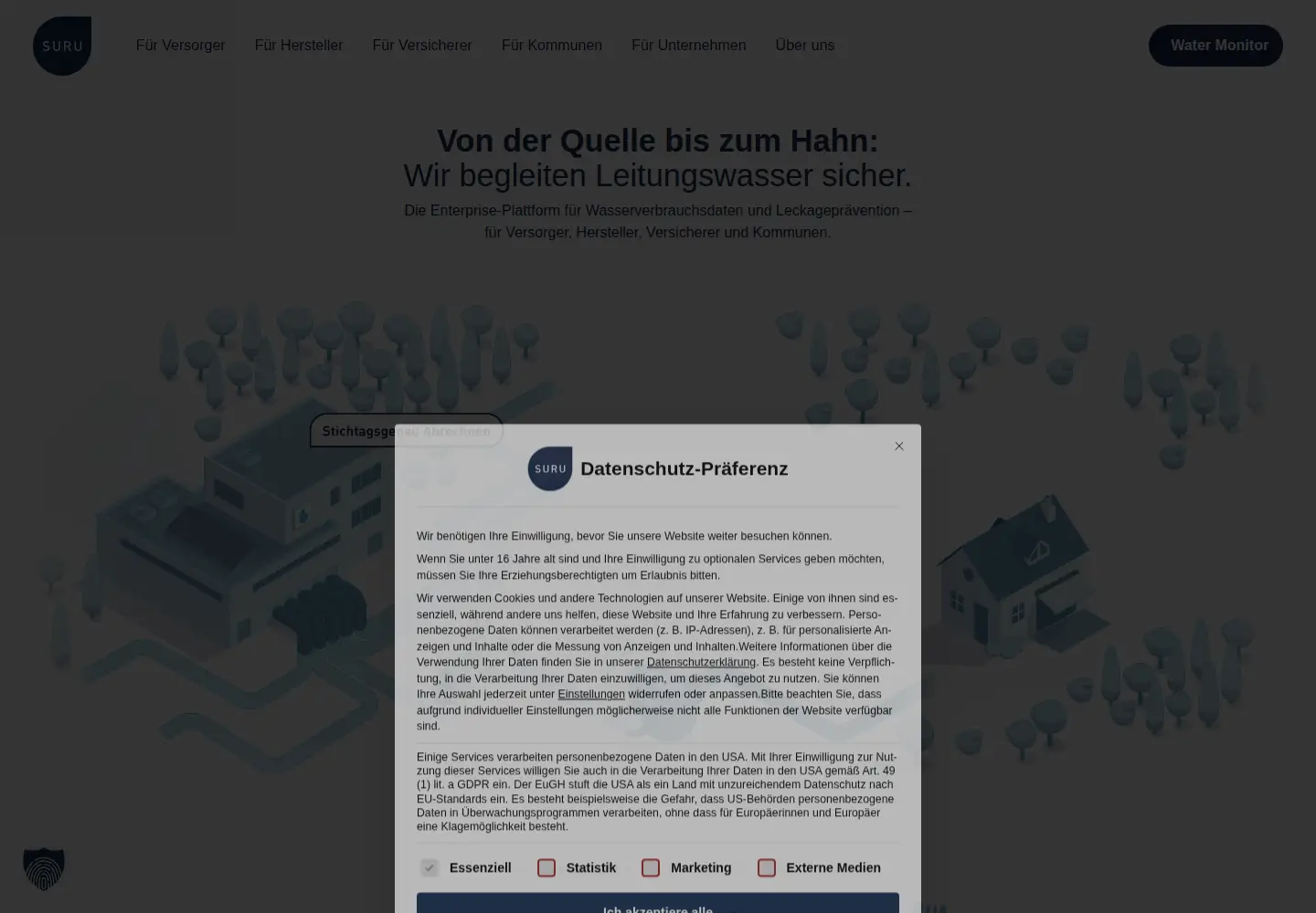 Screenshot of suru-water.com