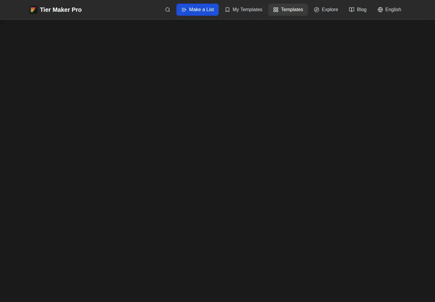 Screenshot of tiermakerpro.com
