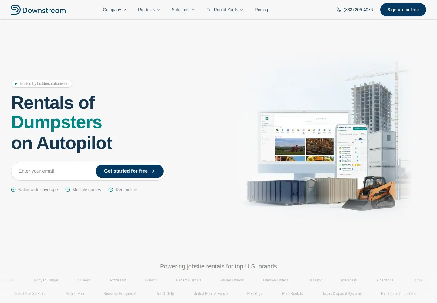 Screenshot of trydownstream.com