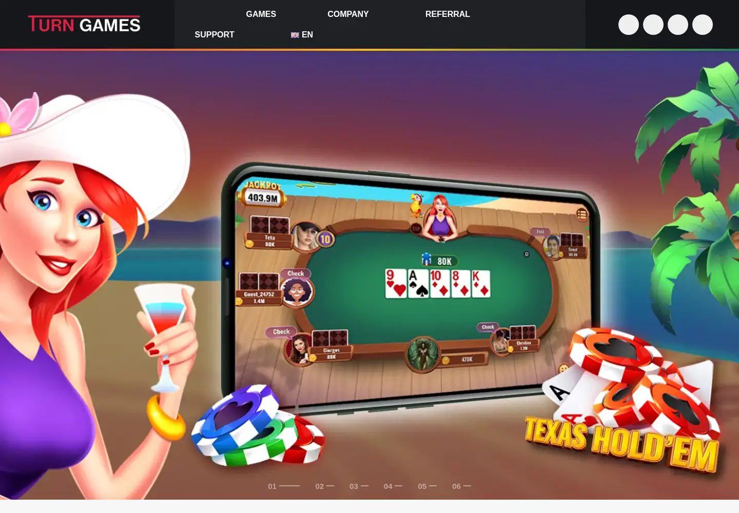 Screenshot of turngs.com