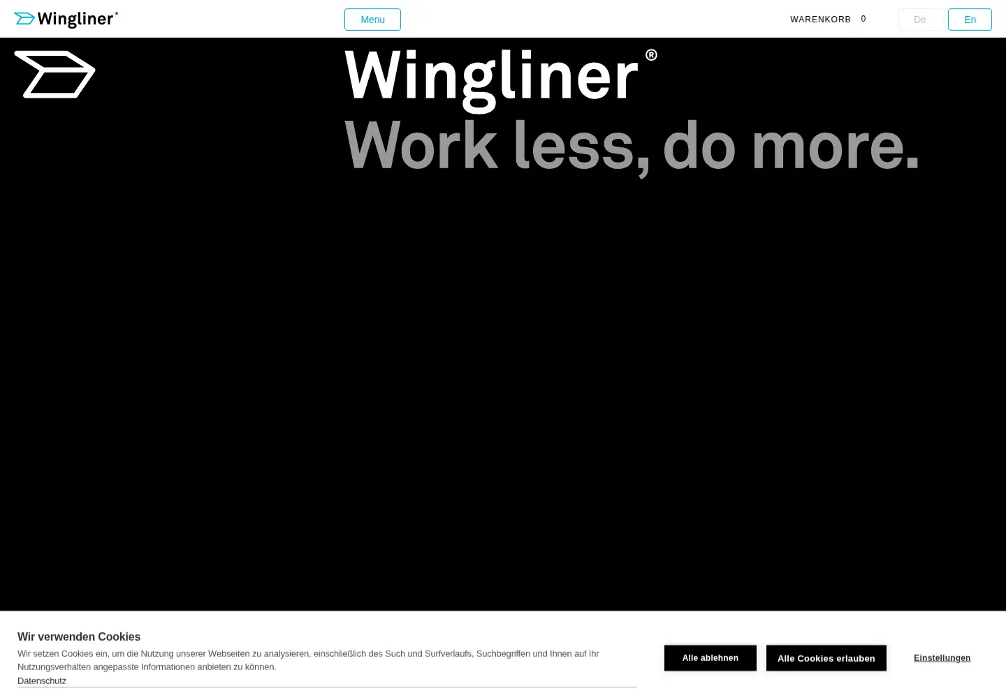 Screenshot of wingliner.com