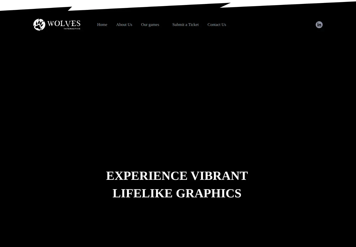 Captured homepage of wolvesinteractive.com in the current scan