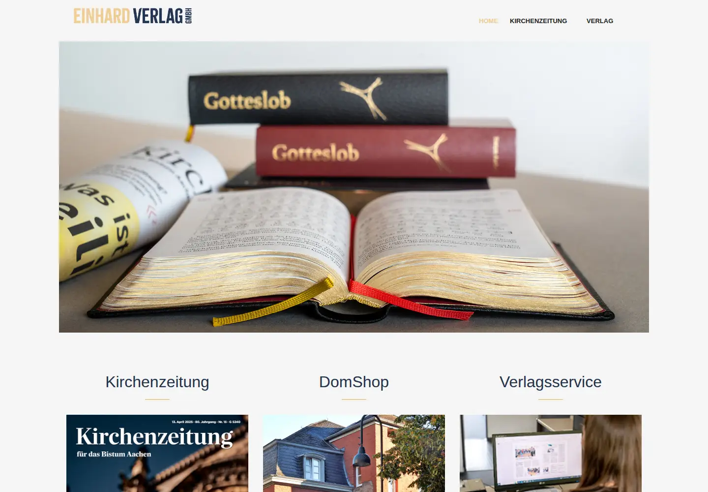 Screenshot of einhardverlag.de