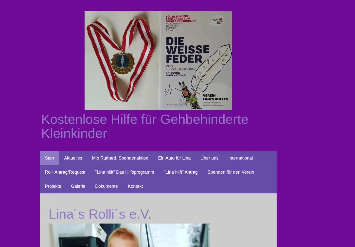 Screenshot of linasrollis.de