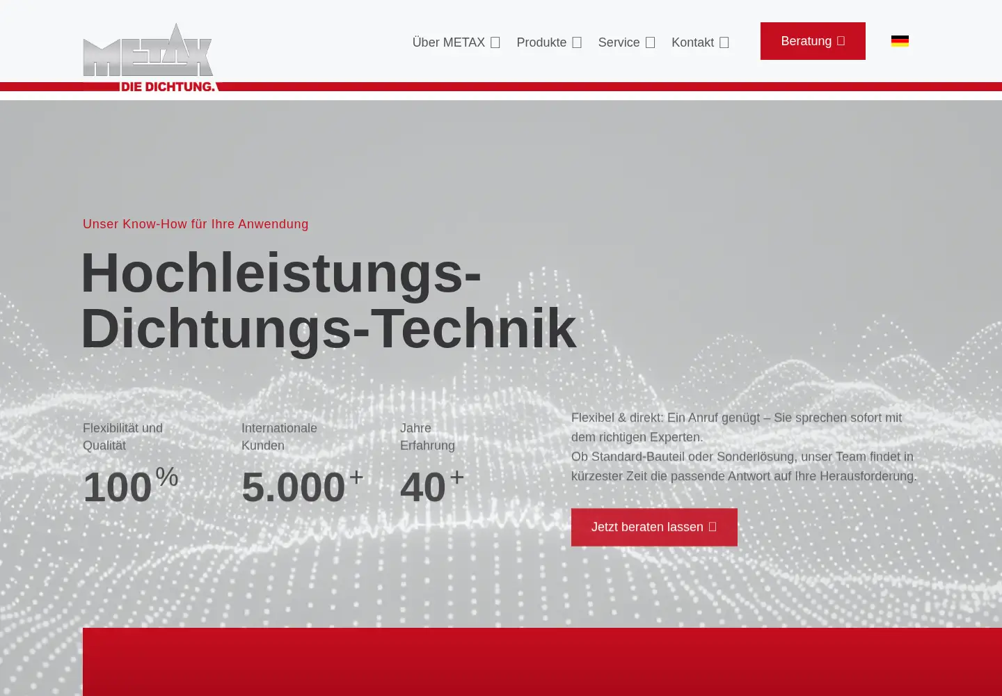 Screenshot of metax-gmbh.de