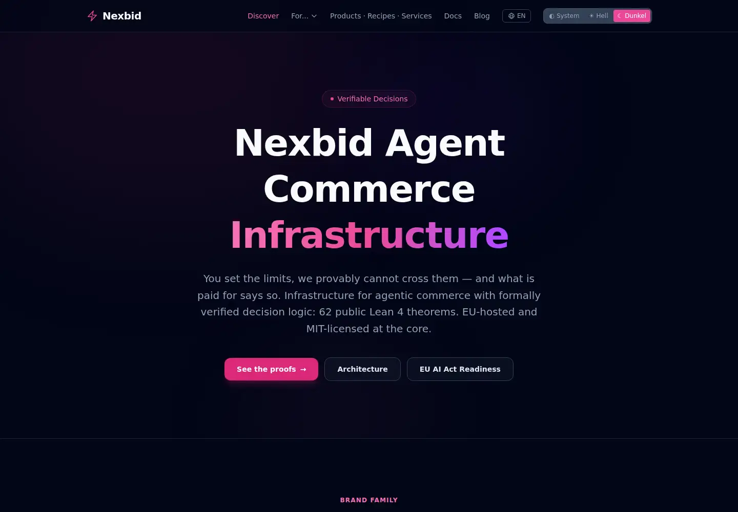 Screenshot of nexbid.dev