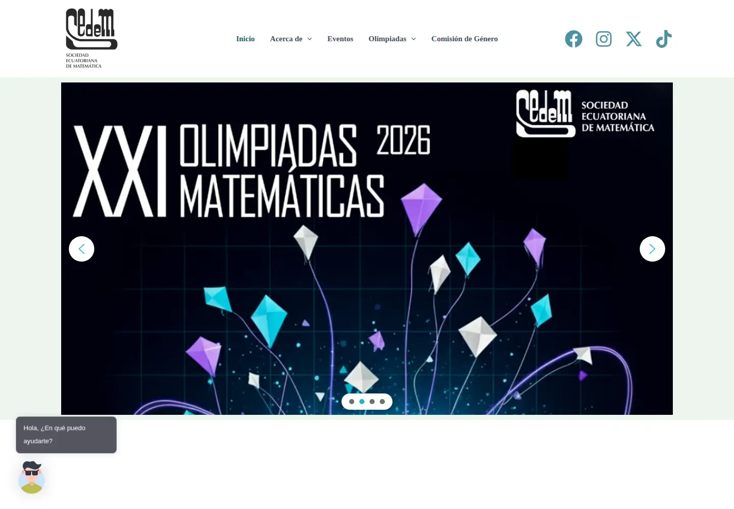 Screenshot of sedem.org.ec