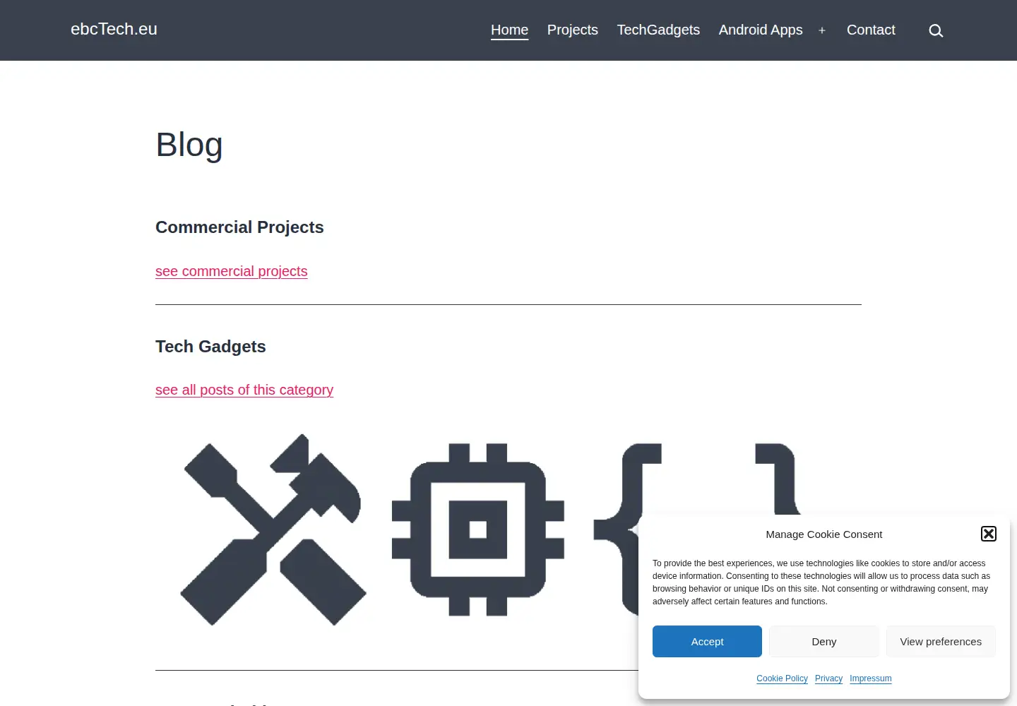 Screenshot of ebctech.eu
