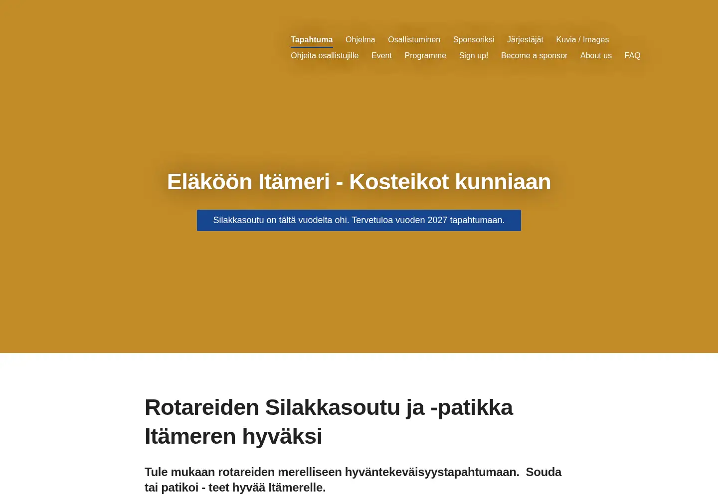 Screenshot of silakkasoutu.fi