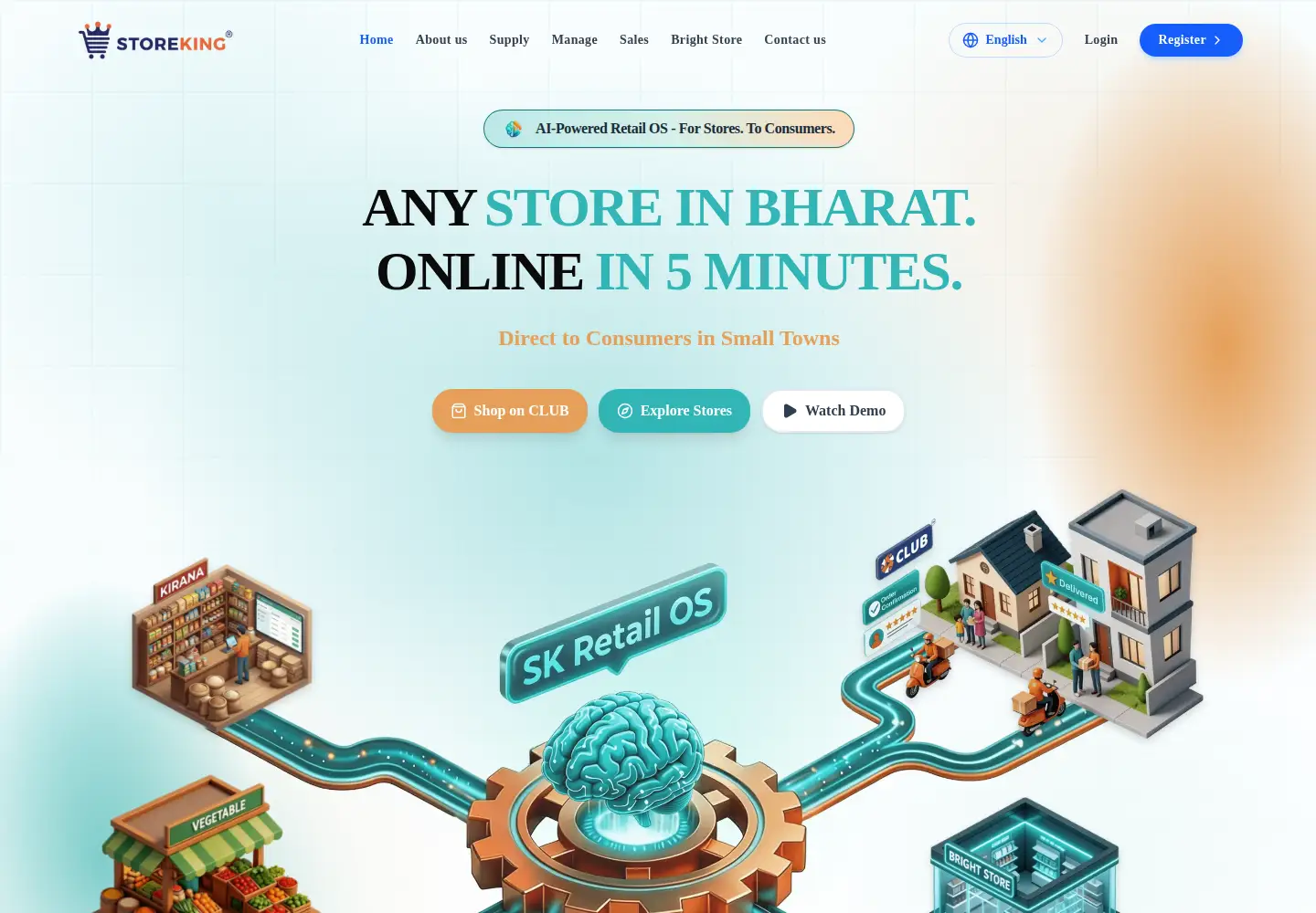 Screenshot of storeking.in