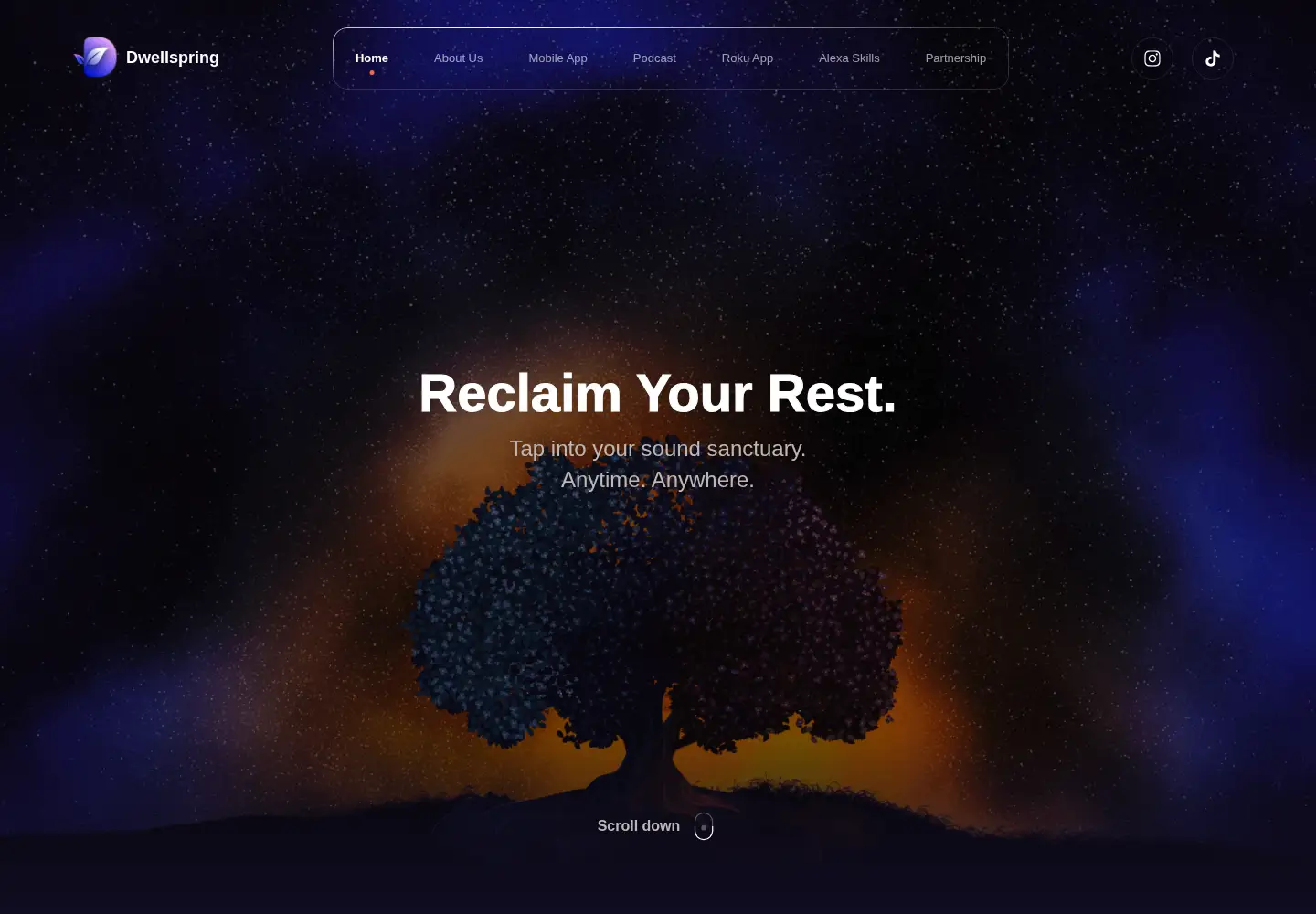 Screenshot of dwellspring.io