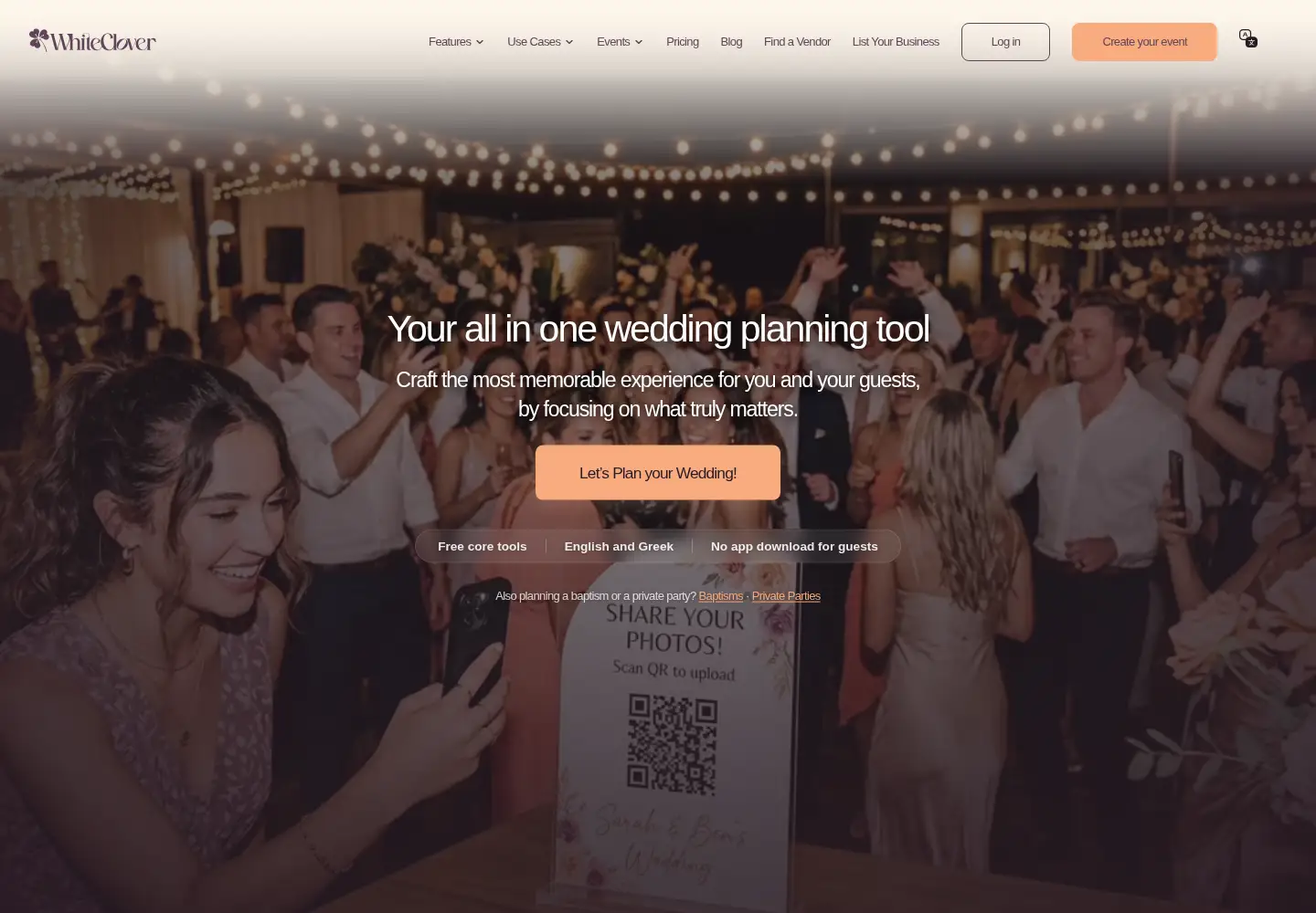 Screenshot of whiteclover.io