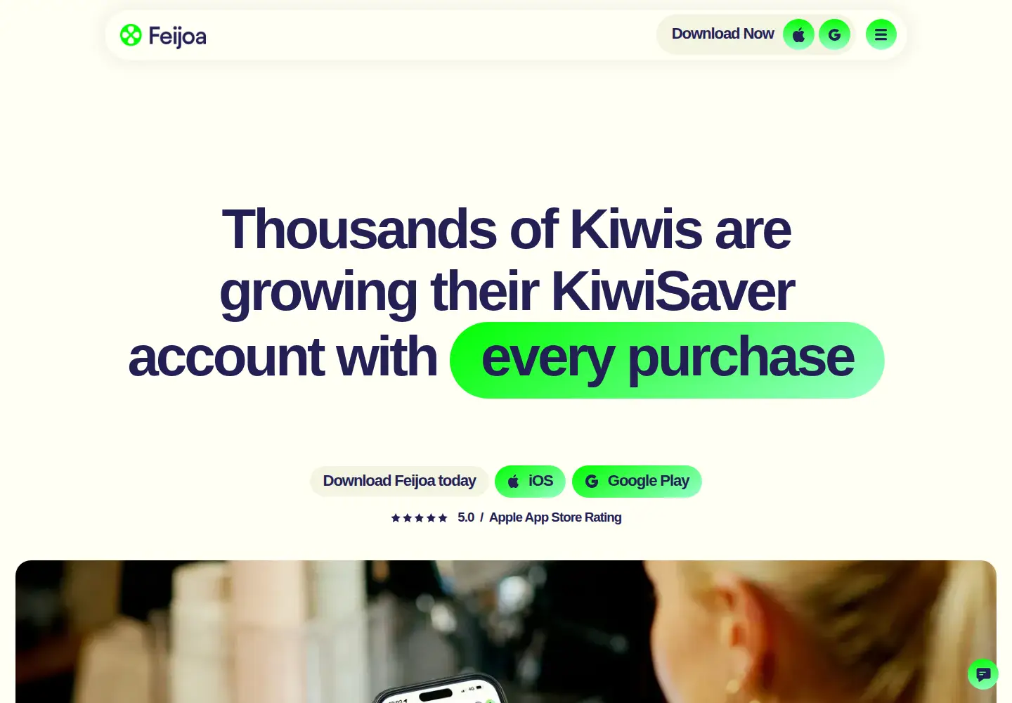 Screenshot of feijoa.kiwi