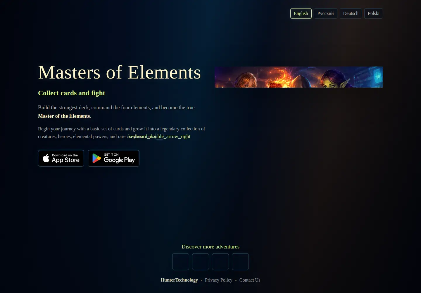 Captured homepage of masterelem.mobi in the current scan