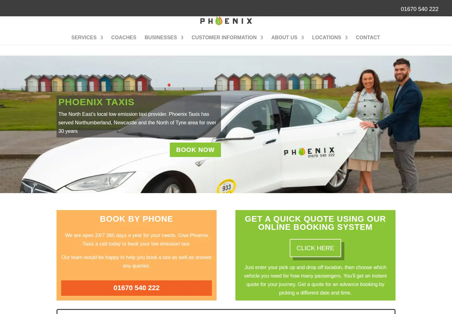 Screenshot of phoenixtaxis.net
