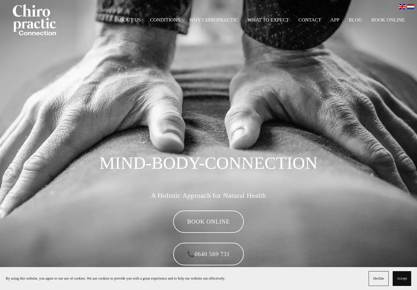 Screenshot of chiropracticconnection.nl
