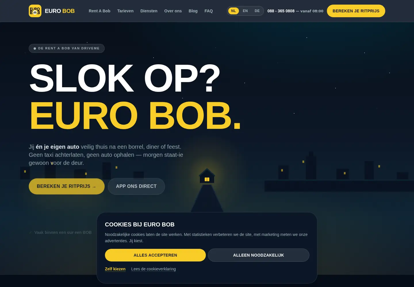 Screenshot of eurobob.nl