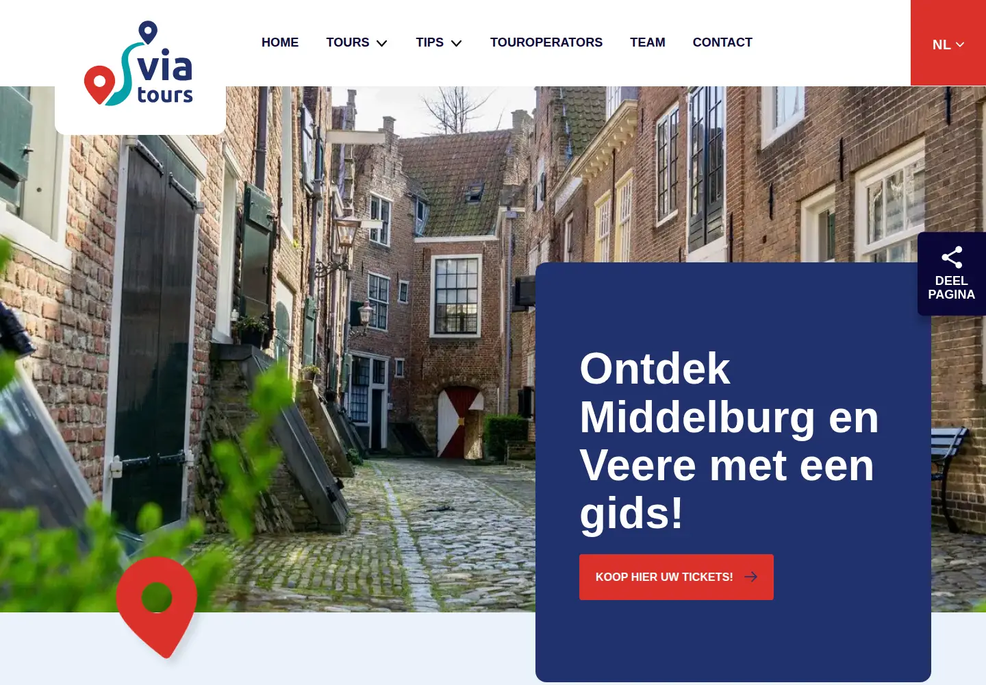 Screenshot of viatours.nl