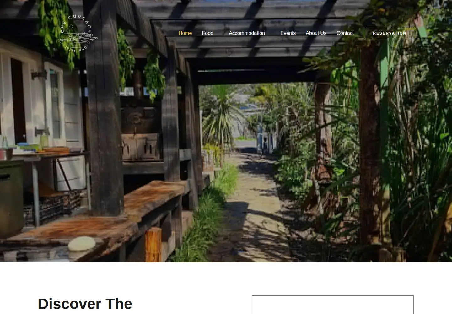 Screenshot of currachirishpub.co.nz