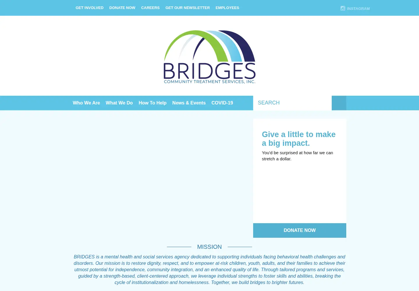 Screenshot of bridgesrehab.org