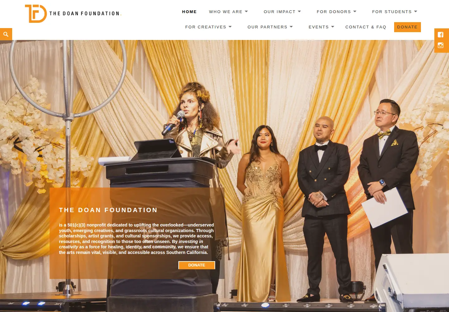 Screenshot of doan-foundation.org