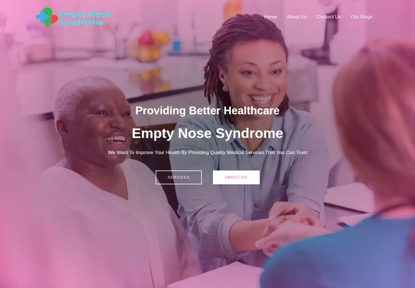 Screenshot of emptynosesyndrome.org