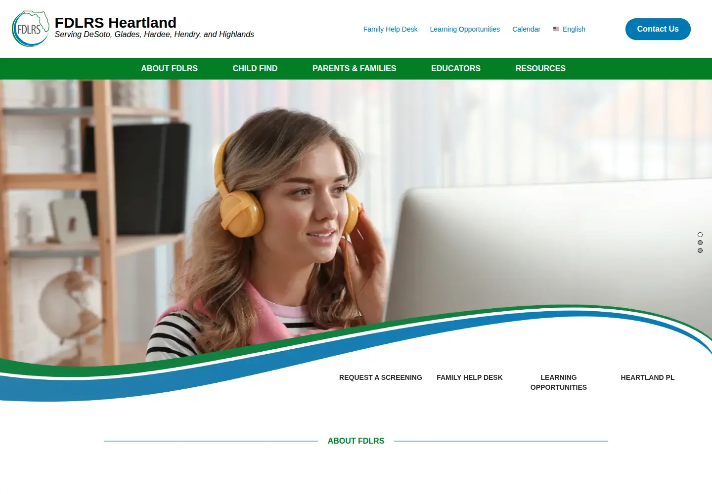 Captured homepage of fdlrsheartland.org in the current scan